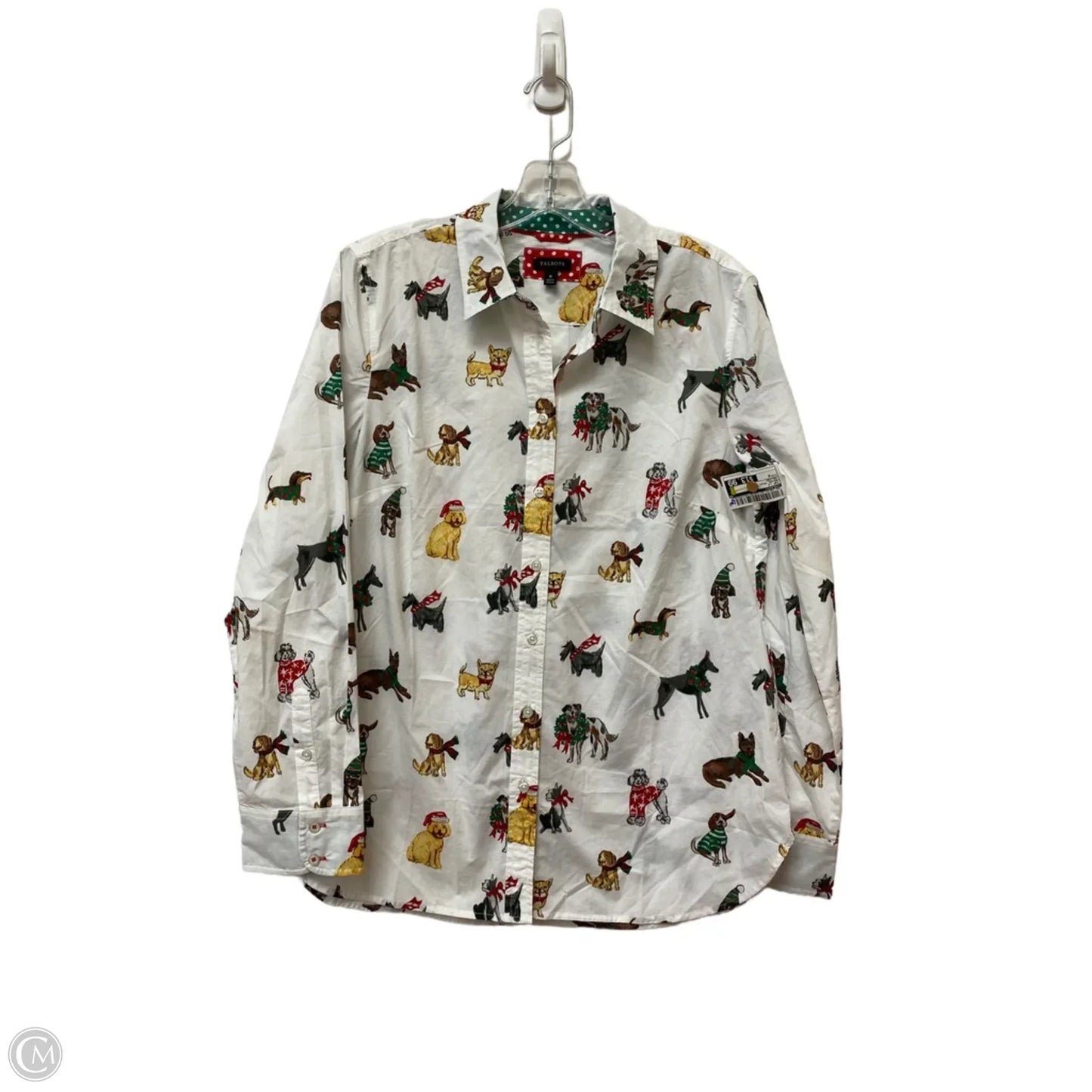 Top Long Sleeve By Talbots In Animal Print, Size: M