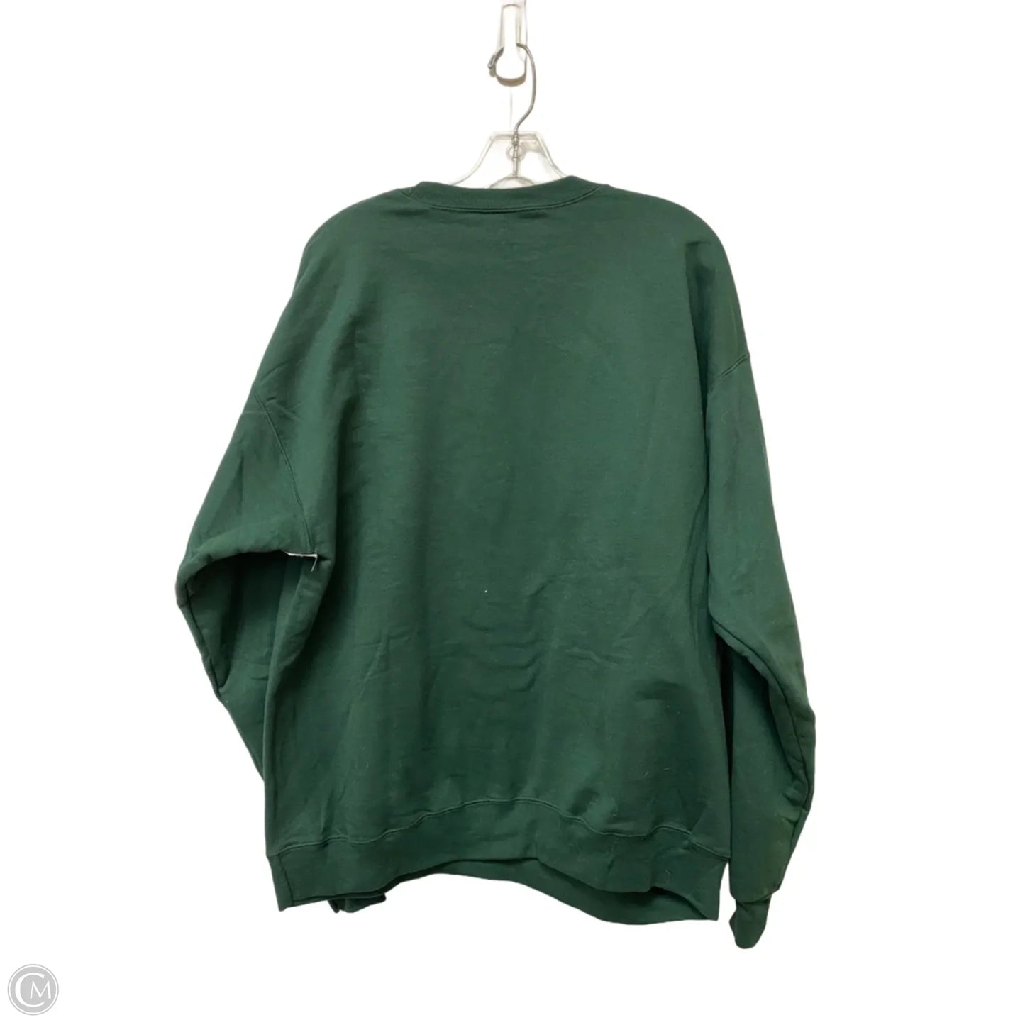 Sweatshirt Crewneck By Hanes In Green, Size: L