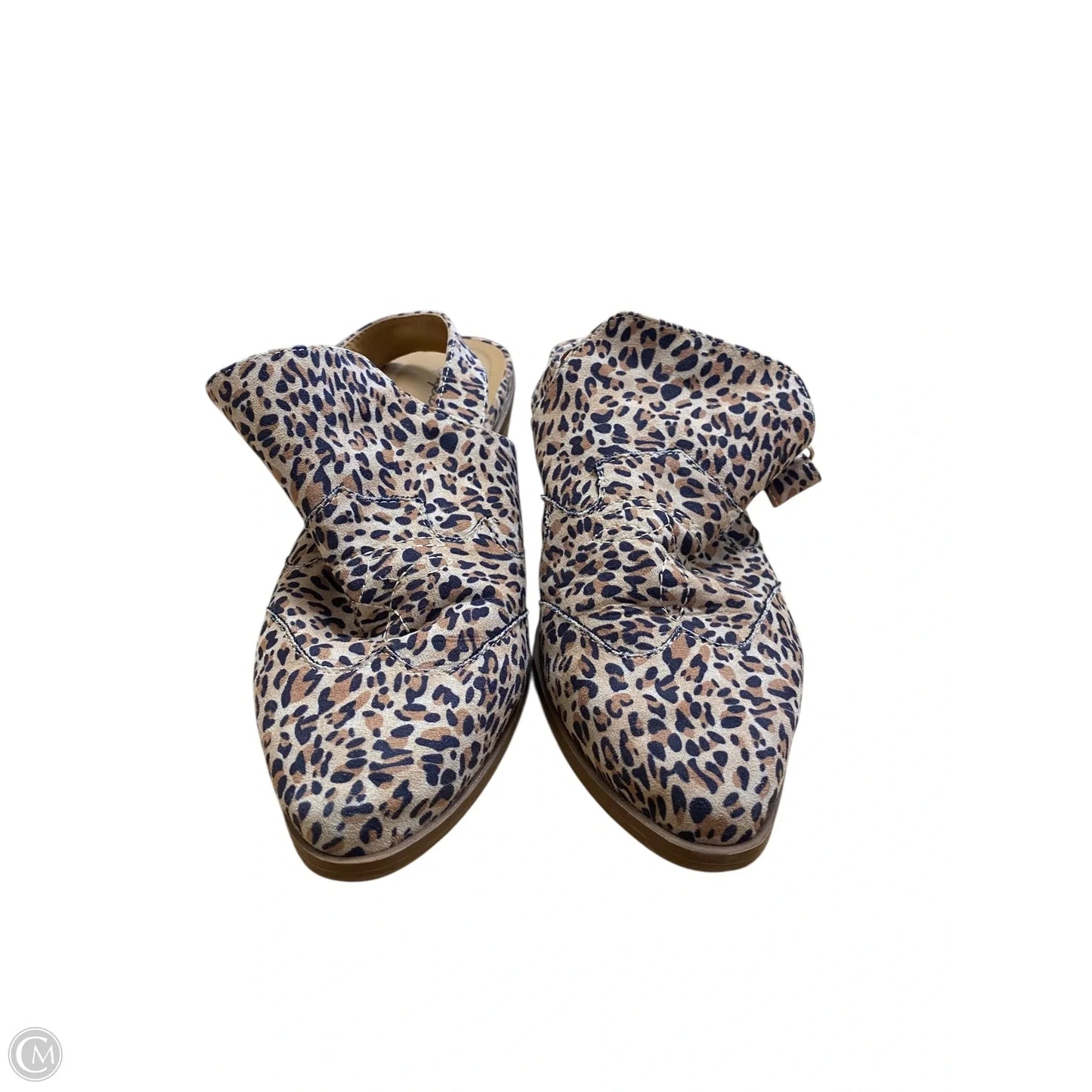 Shoes Heels Block By Qupid In Animal Print, Size: 7.5