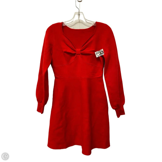 Dress Sweater By Clothes Mentor In Red, Size: M