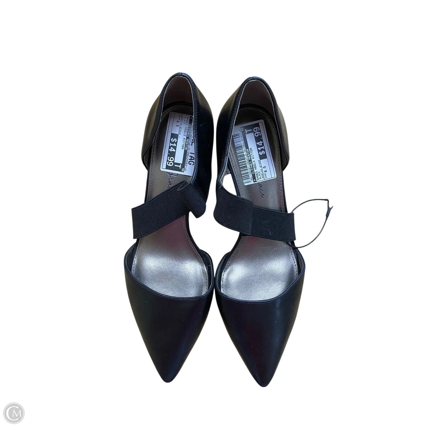 Shoes Heels Kitten By Clothes Mentor In Black, Size: 8.5