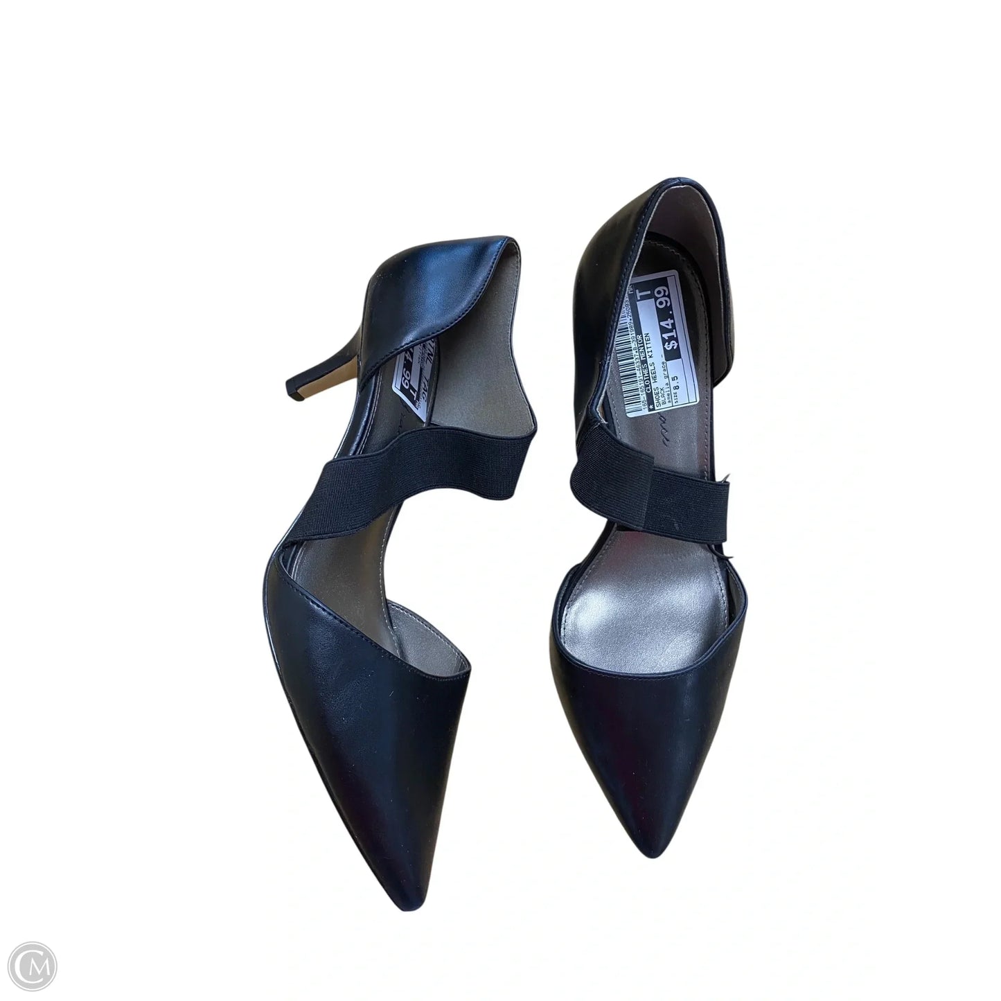 Shoes Heels Kitten By Clothes Mentor In Black, Size: 8.5