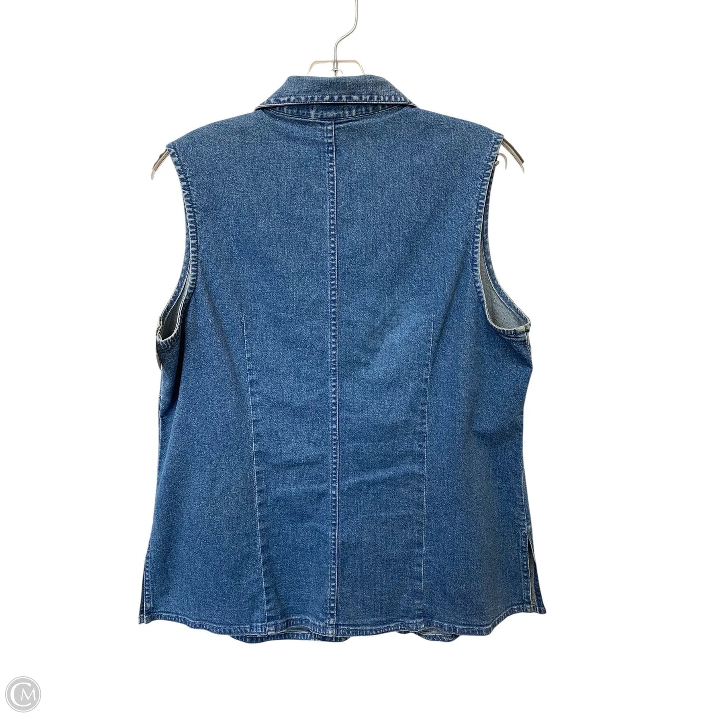 Vest Other By Gap In Blue Denim, Size: L
