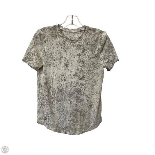 Athletic Top Short Sleeve By Lululemon In Tie Dye Print, Size: M