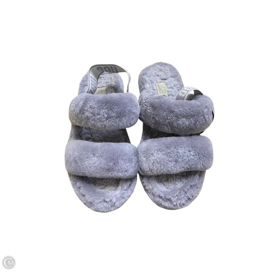 Slippers Designer By Ugg In Grey, Size: 7