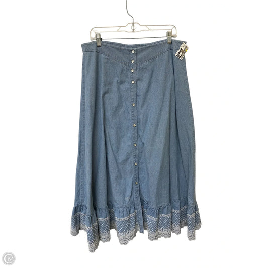 Skirt Maxi By Lauren By Ralph Lauren In Blue, Size: 16