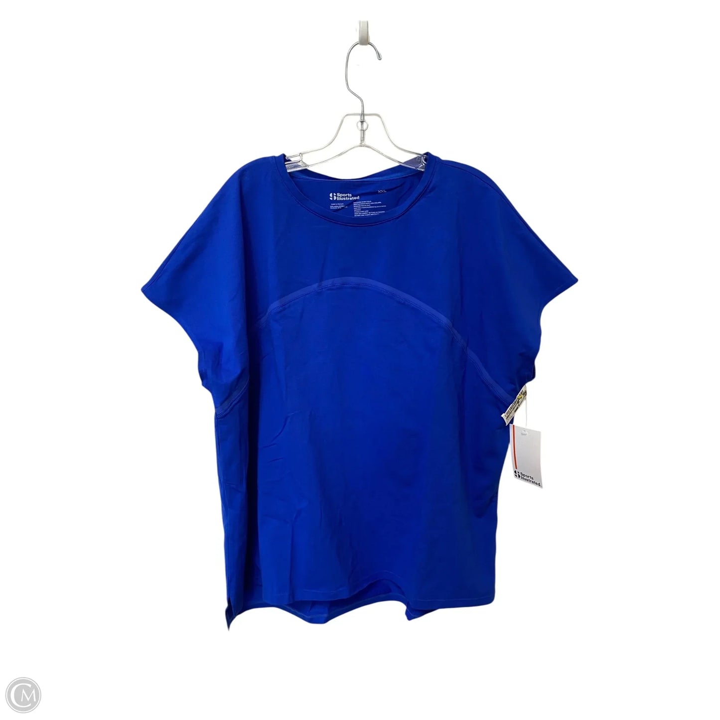 Athletic Top Short Sleeve By Clothes Mentor In Blue, Size: Xxl