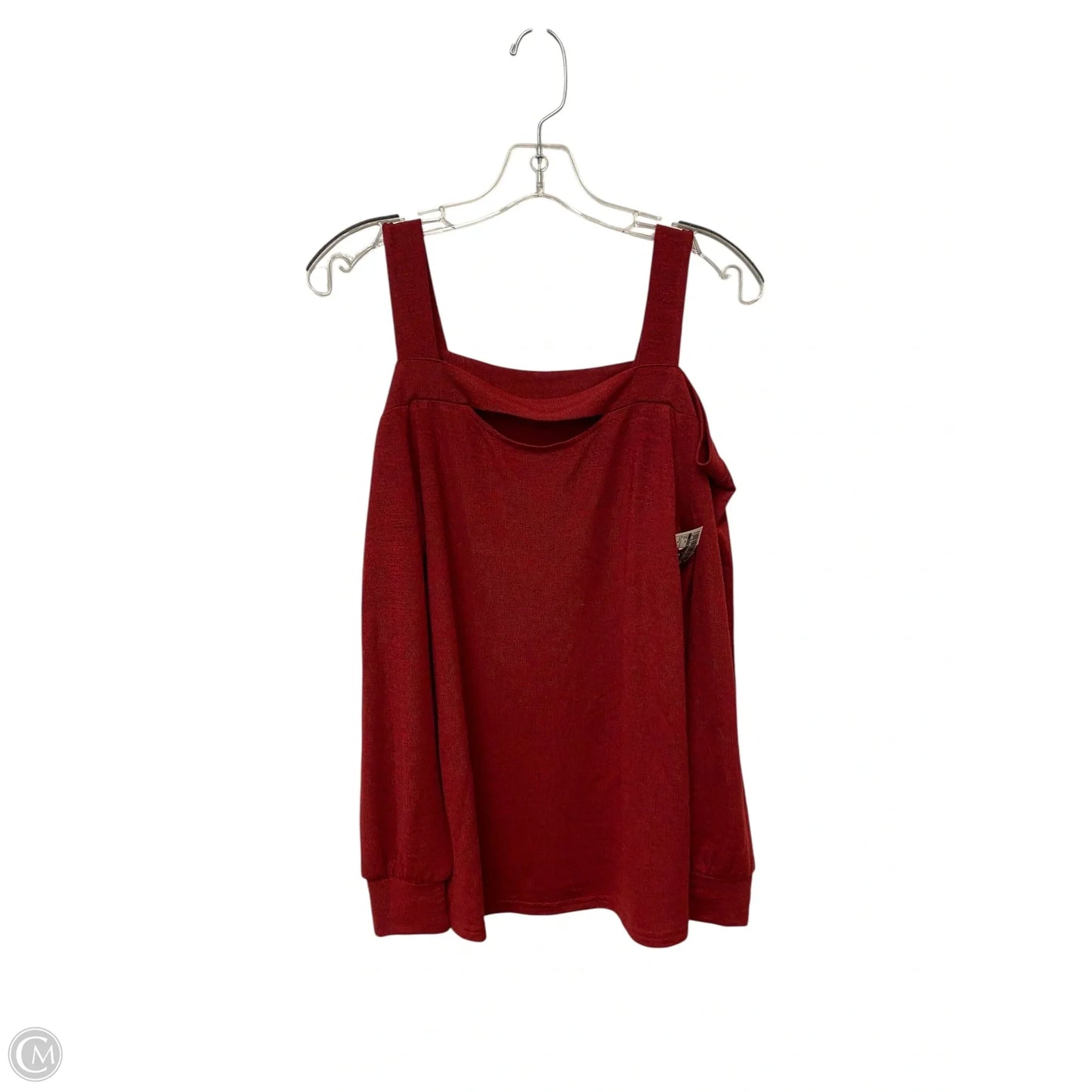 Top Long Sleeve By Clothes Mentor In Red, Size: S