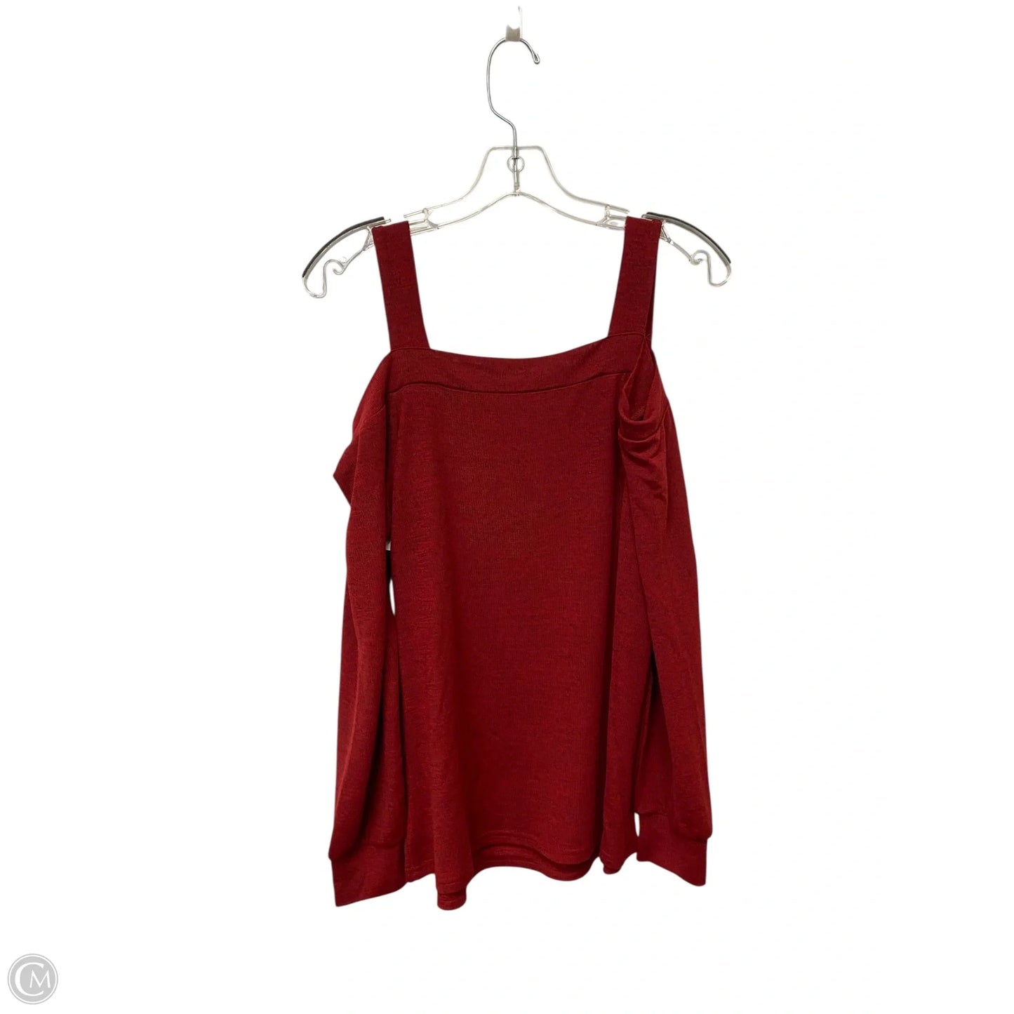 Top Long Sleeve By Clothes Mentor In Red, Size: S