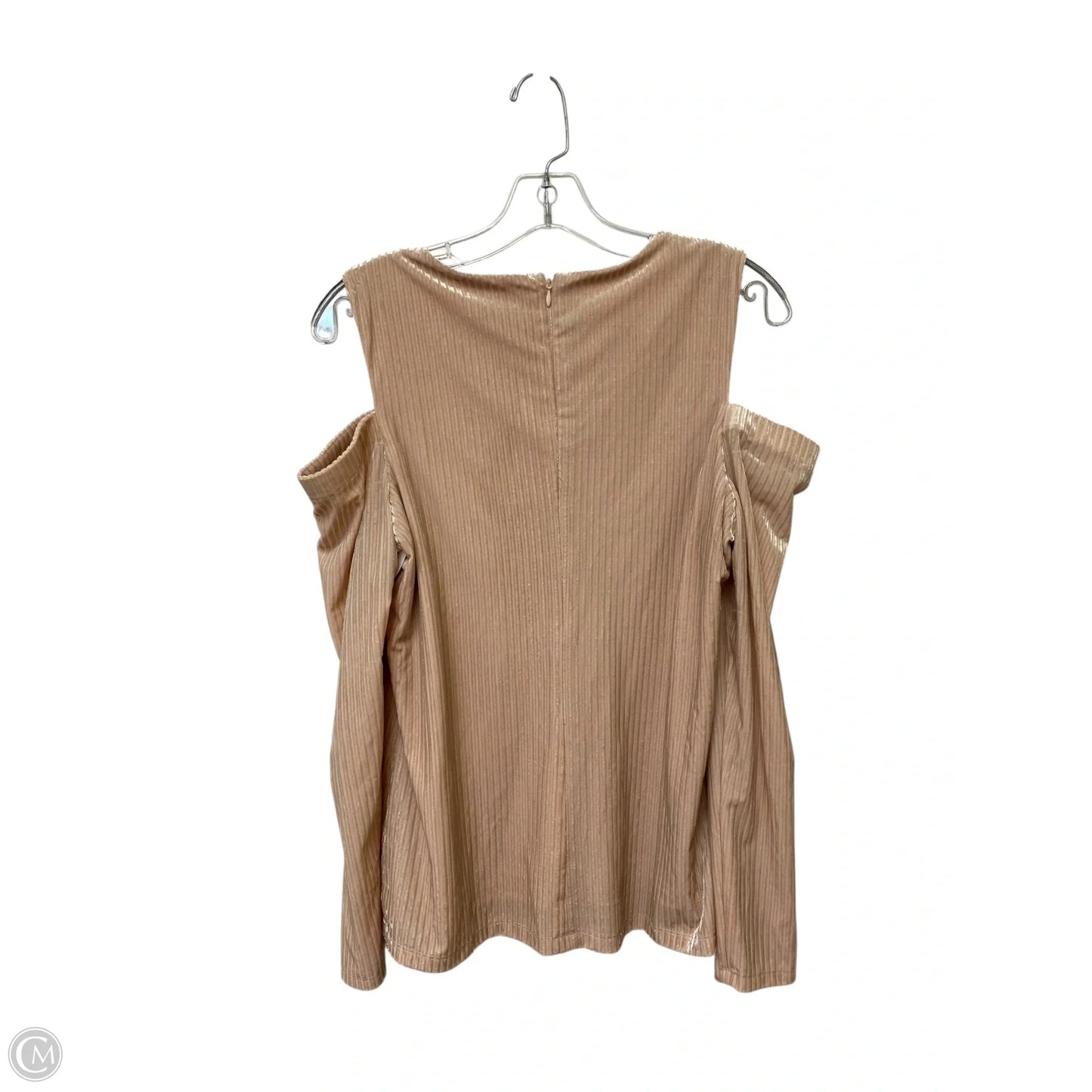 Top Long Sleeve By Calvin Klein In Pink, Size: M