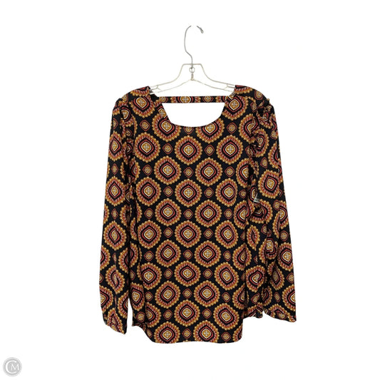Top Long Sleeve By Loft In Multi-colored, Size: 18