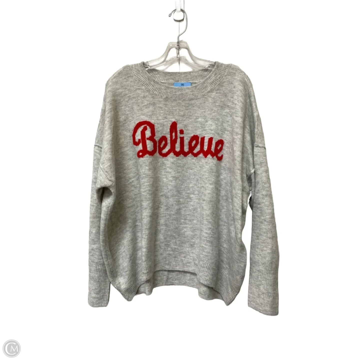 Sweater By Cece In Grey, Size: L