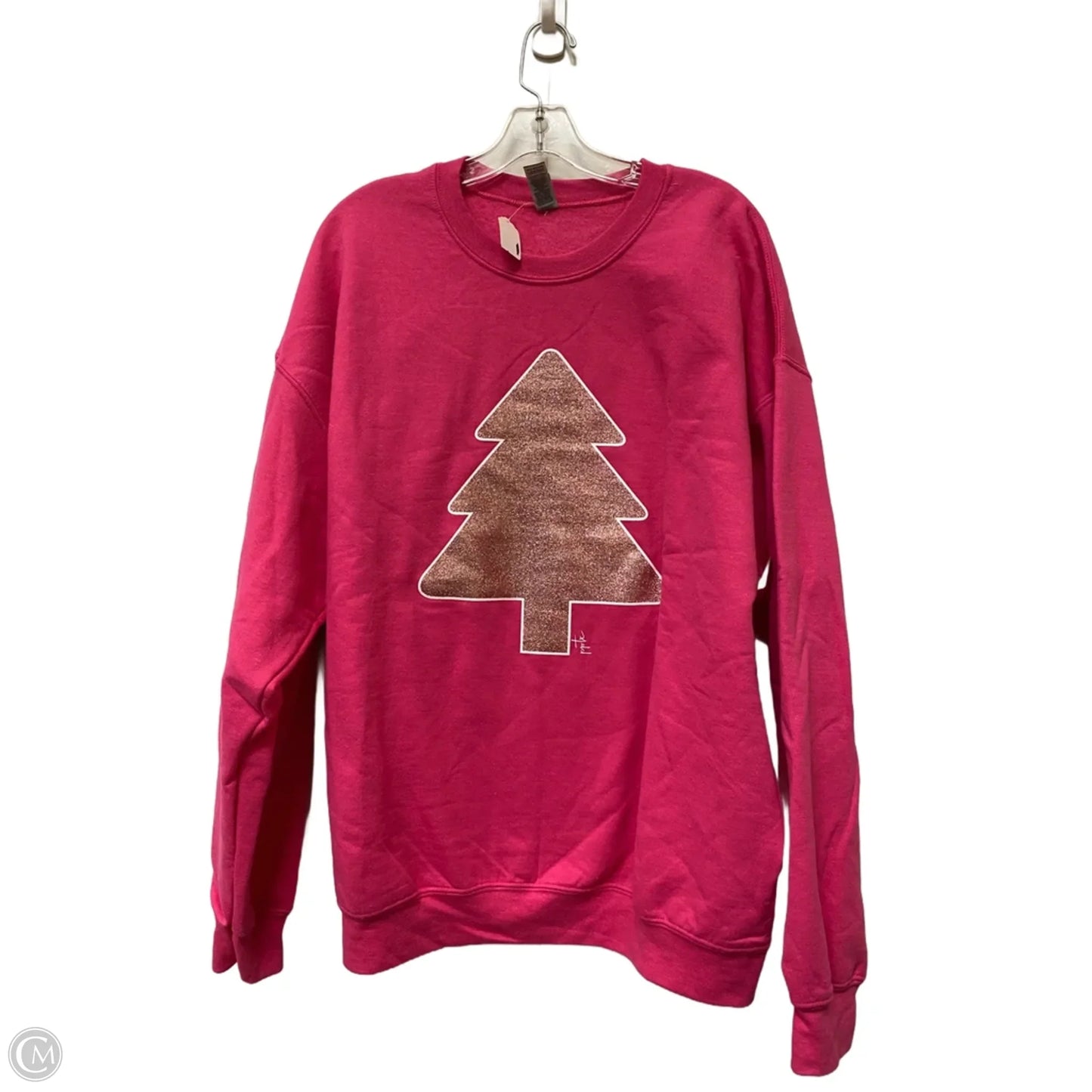 Sweatshirt Crewneck By Gildan In Pink, Size: Xl