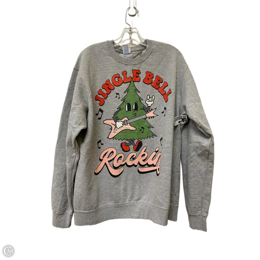 Sweatshirt Crewneck By Port & Company In Grey, Size: L