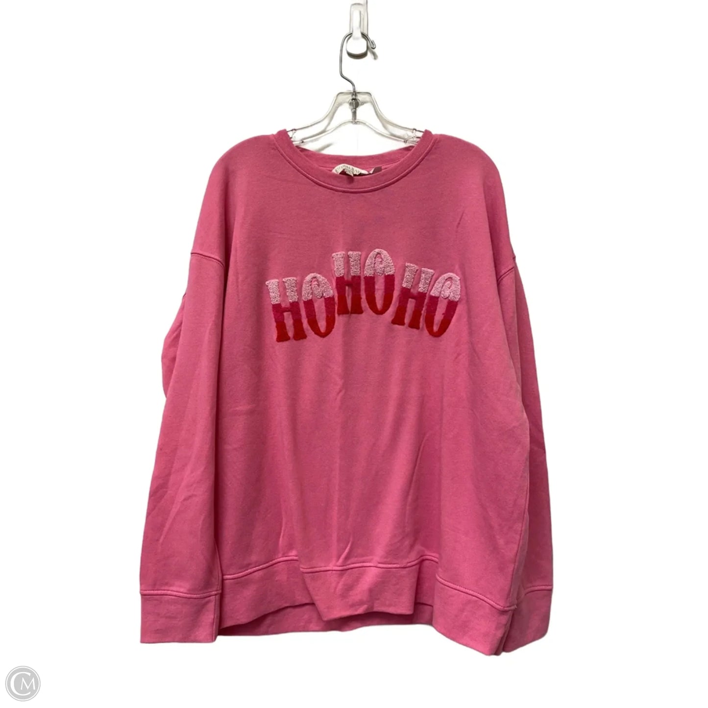 Sweatshirt Crewneck By Shiraleah In Pink, Size: Xl