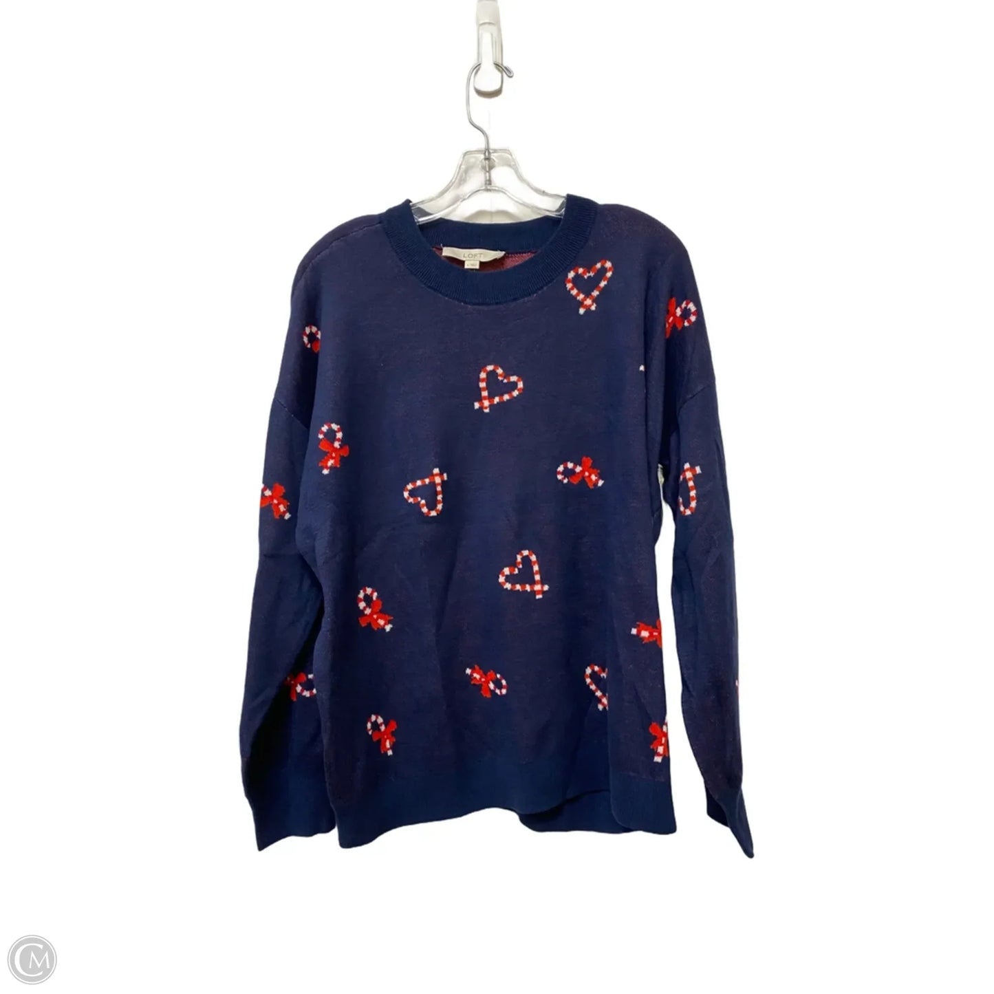 Sweater By Loft In Blue, Size: L