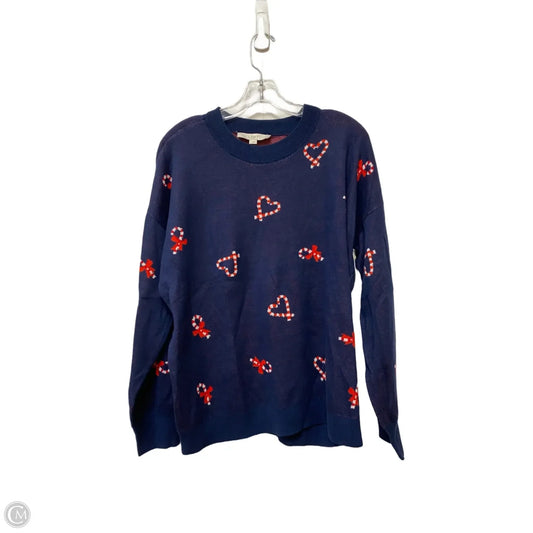 Sweater By Loft In Blue, Size: L