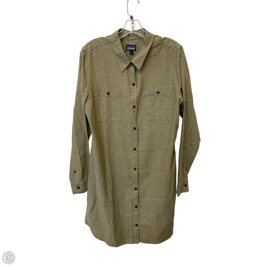 Dress Casual Midi By Patagonia In Green, Size: L