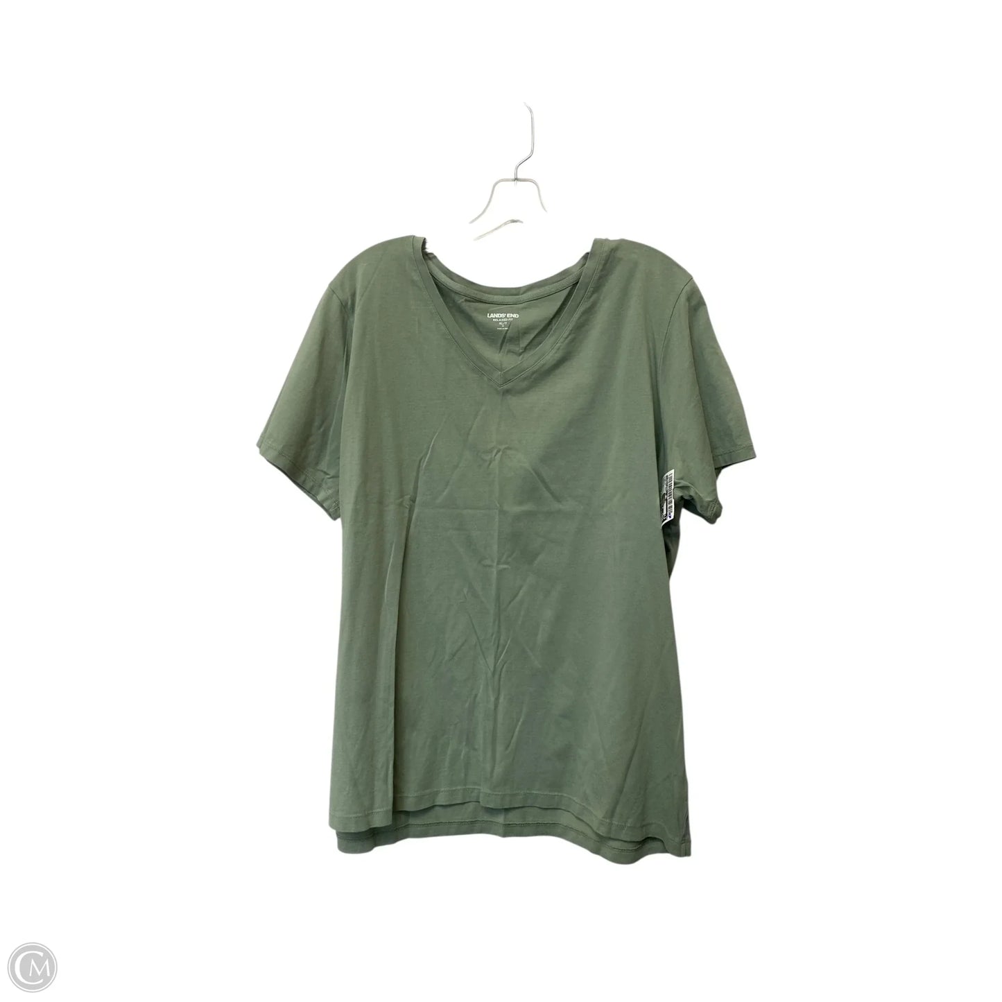 Top Short Sleeve Basic By Lands End In Green, Size: Xl