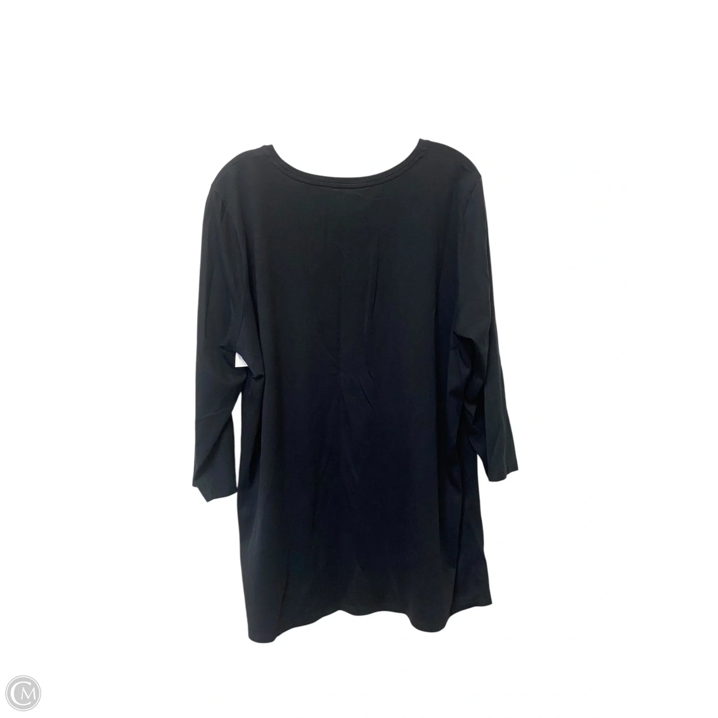 Top Long Sleeve Basic By Lands End In Black, Size: Xl