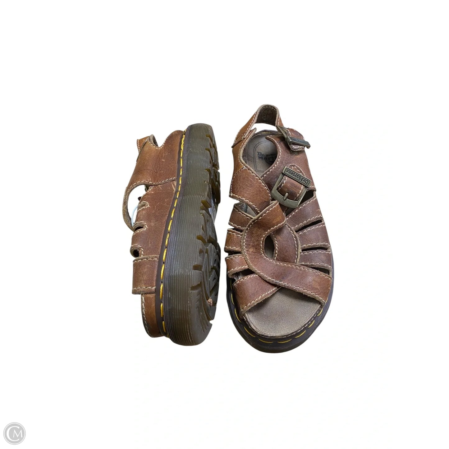 Sandals Flats By Dr Martens In Tan, Size: 7