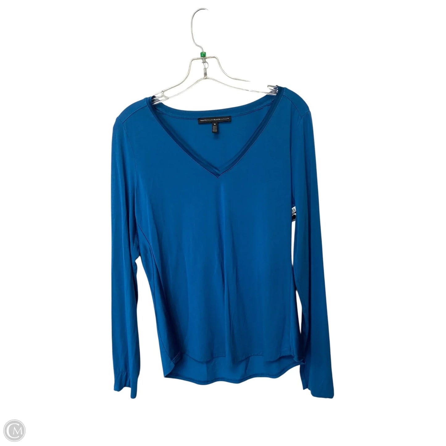 Top Long Sleeve By White House Black Market In Blue, Size: M