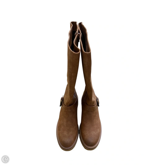 Boots Mid-calf Heels By Naturalizer In Tan, Size: 9