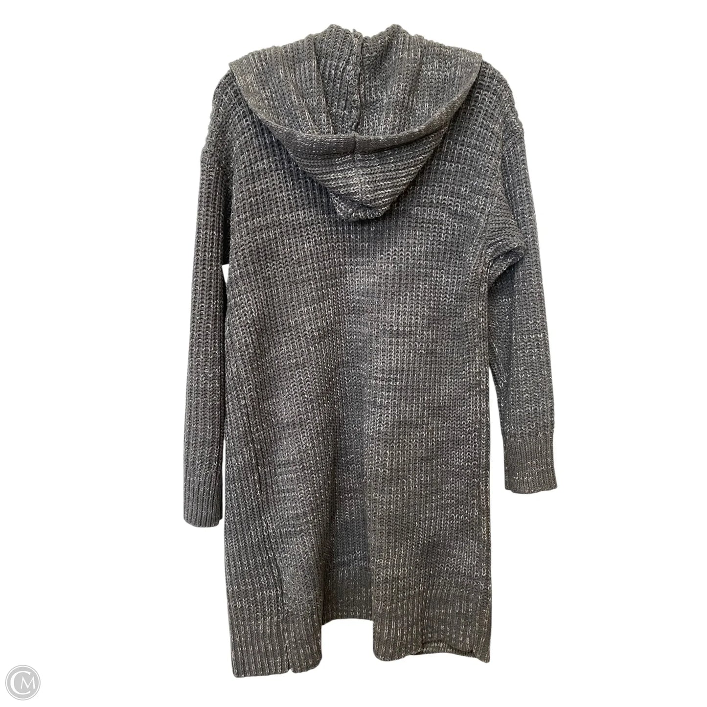 Sweater Cardigan By Style And Company In Grey, Size: L