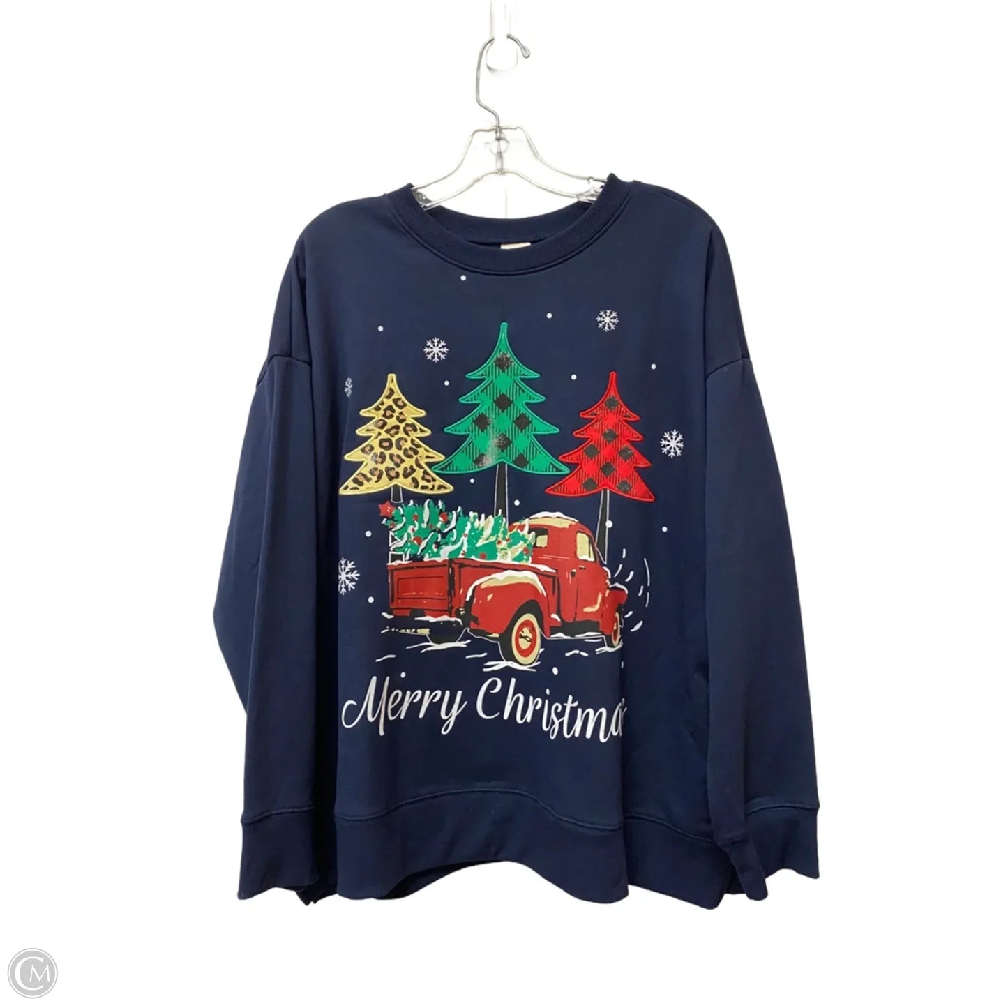 Sweatshirt Crewneck By Terra & Sky In Blue, Size: Xl