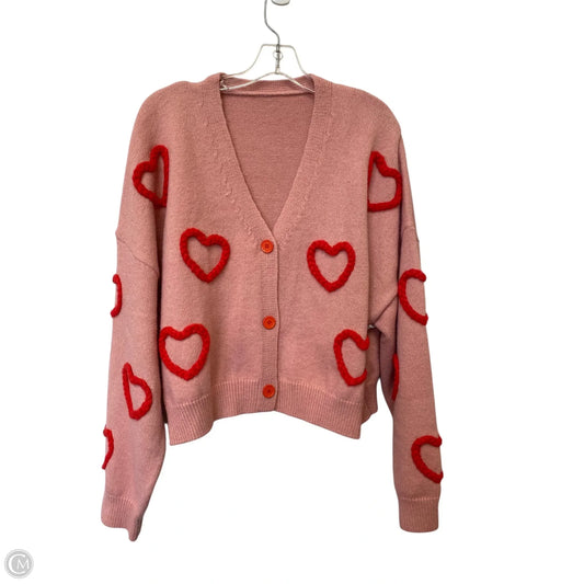 Cardigan By Shein In Pink, Size: 2x