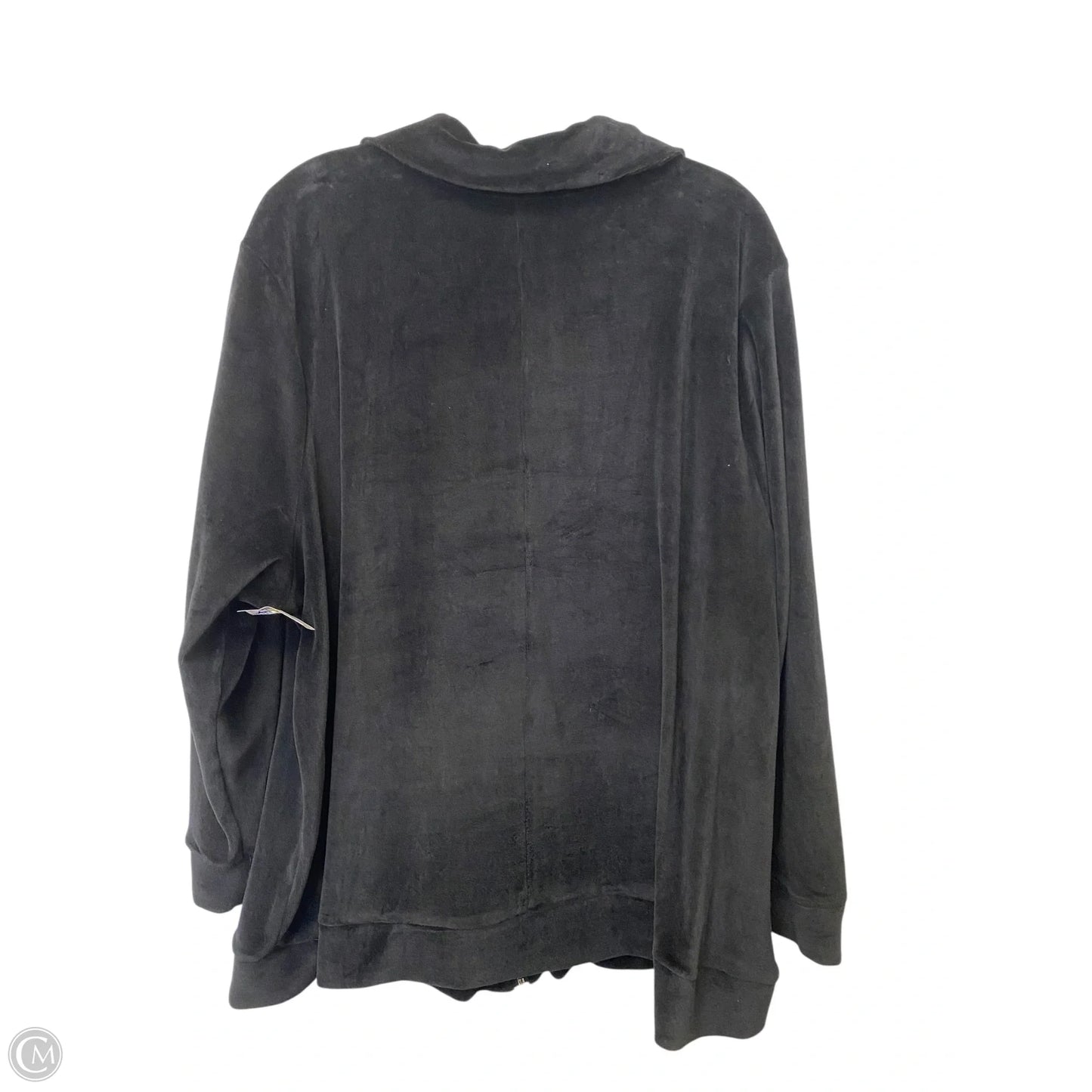 Jacket Fleece By Catherines In Black, Size: 3x
