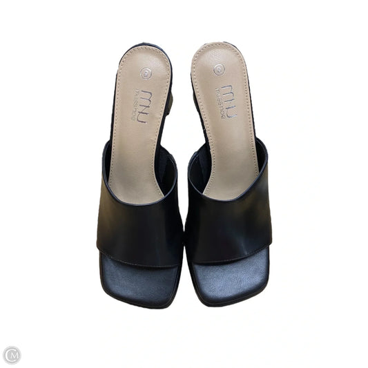 Sandals Heels Block By Cmf In Black, Size: 8