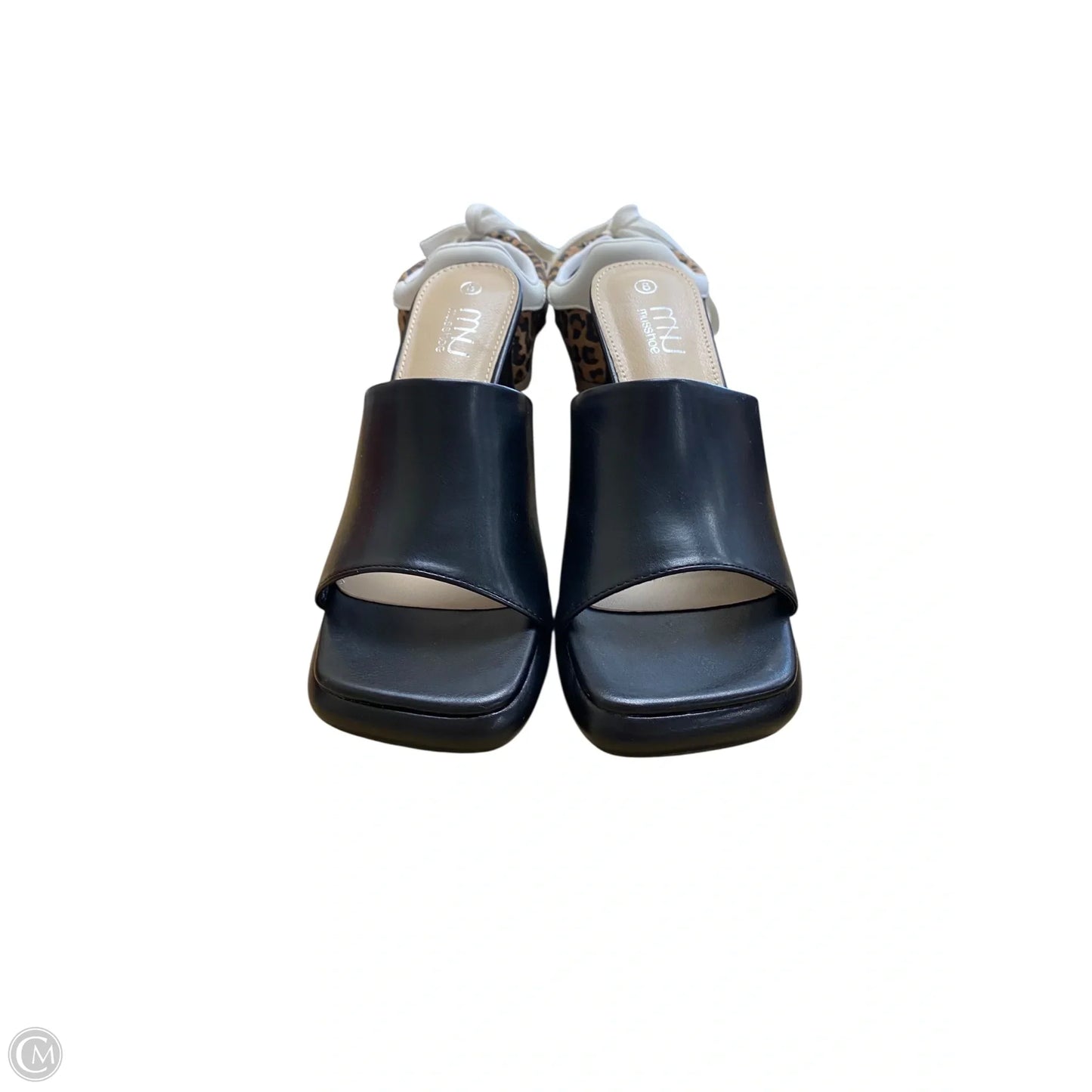 Sandals Heels Block By Cmf In Black, Size: 8