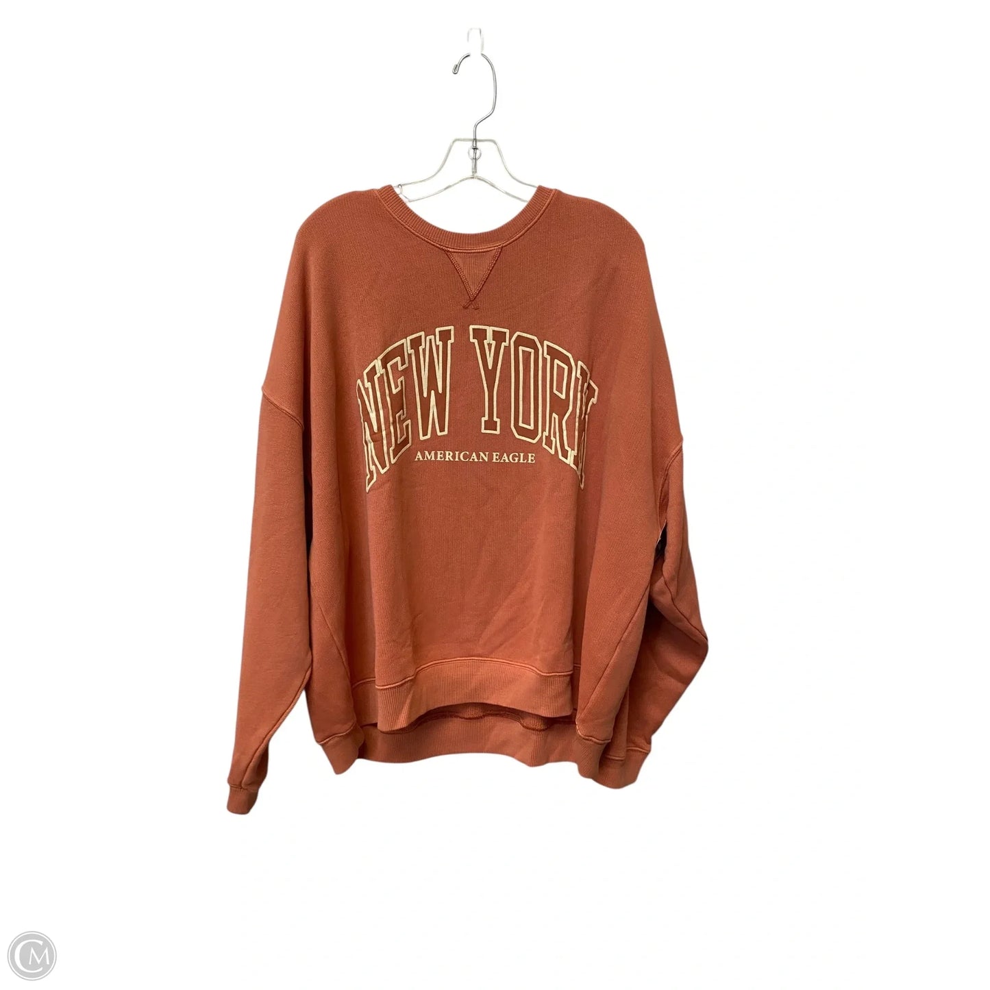 Sweatshirt Crewneck By American Eagle In Orange, Size: Xxl