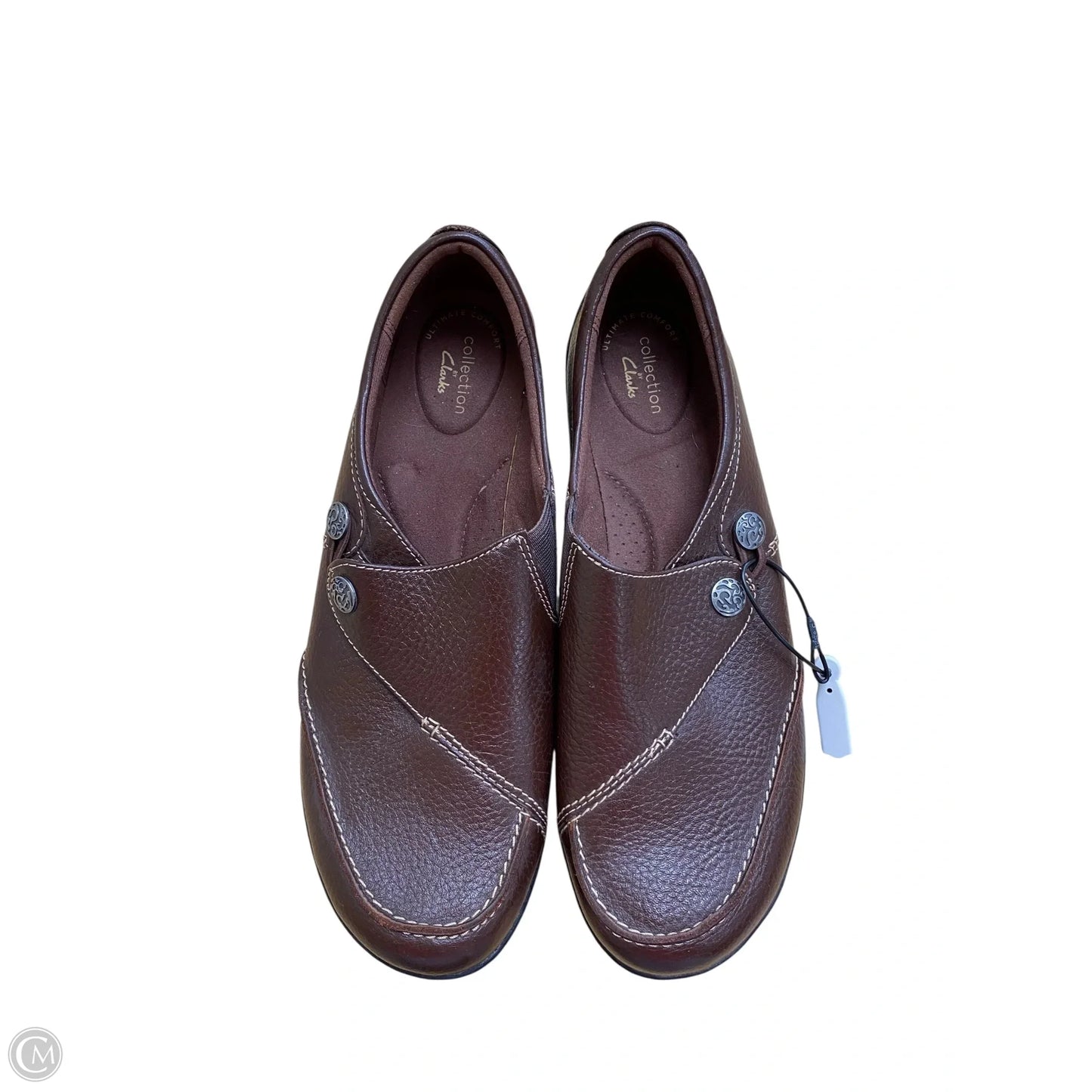 Shoes Flats By Clarks In Brown, Size: 11