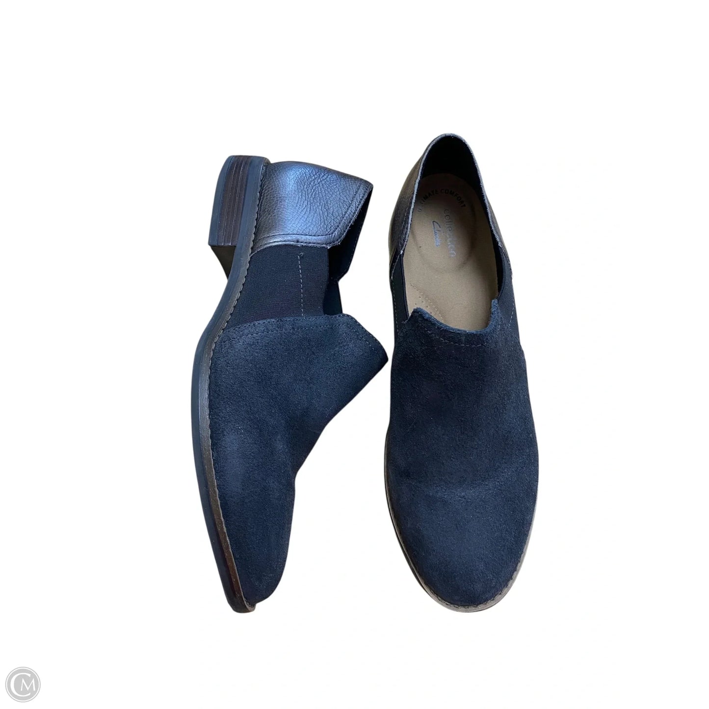 Shoes Flats By Clarks In Black, Size: 11