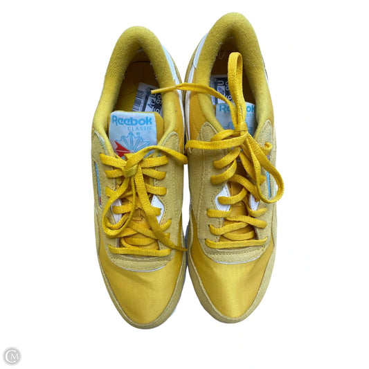 Shoes Sneakers By Reebok In Yellow, Size: 8.5