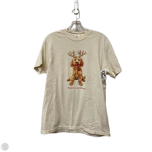 Top Short Sleeve By Comfort Colors In Red, Size: M