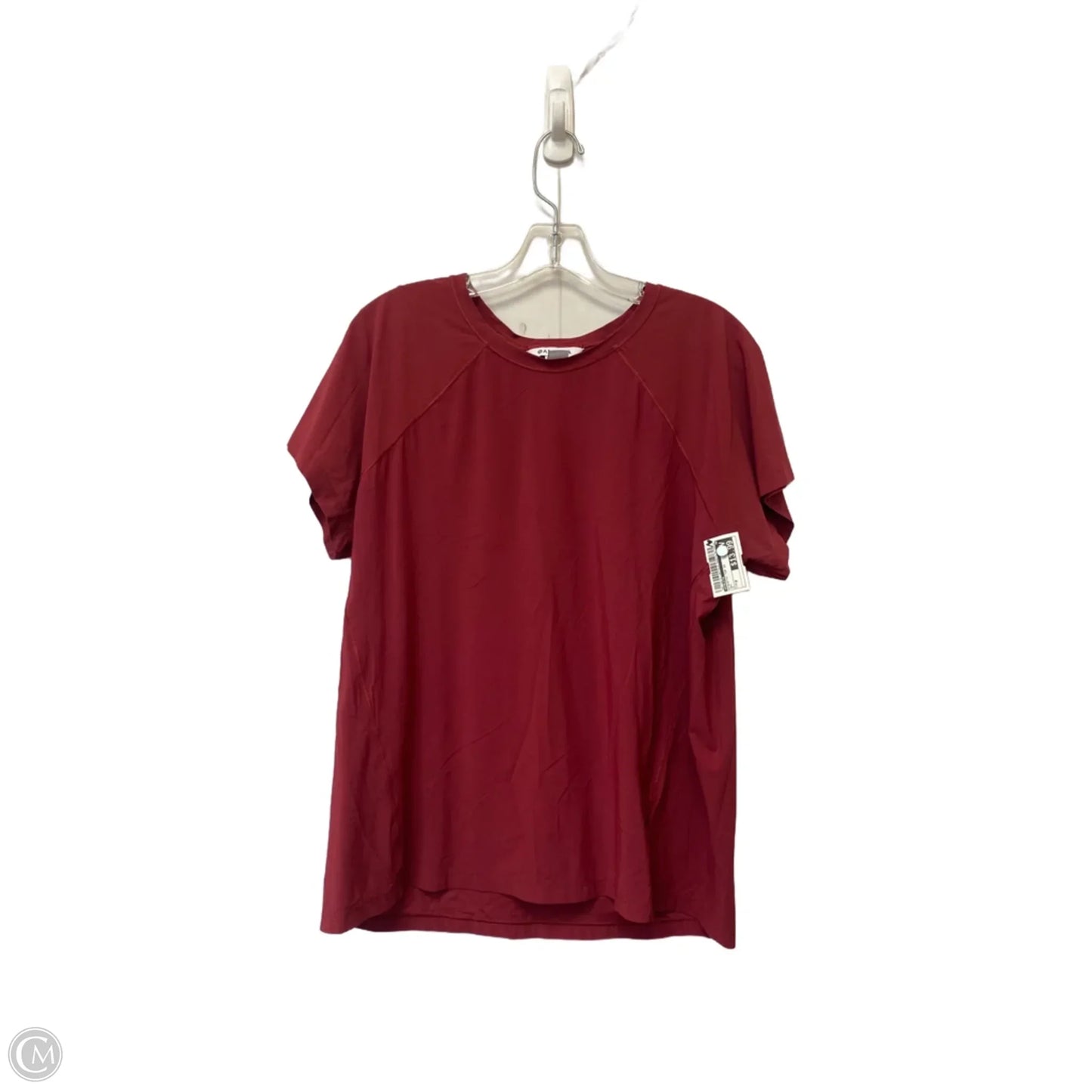 Athletic Top Short Sleeve By Athleta In Red, Size: M