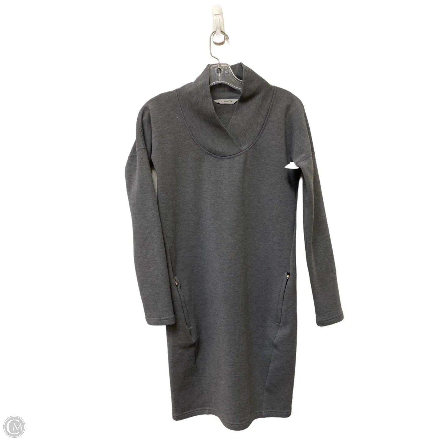 Dress Casual Midi By Athleta In Grey, Size: Xxs