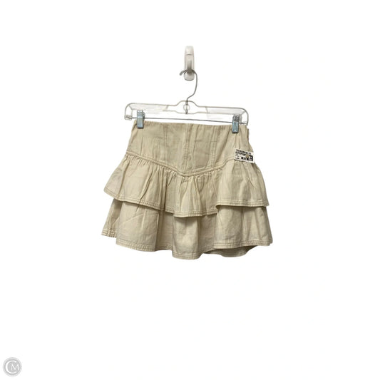 Skirt Mini & Short By American Eagle In Cream, Size: Xs