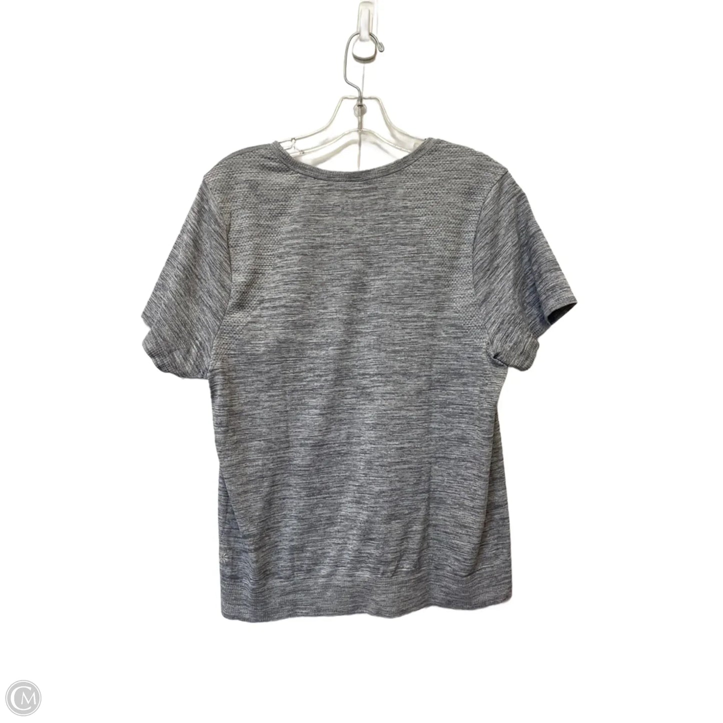 Athletic Top Short Sleeve By Athleta In Grey, Size: L