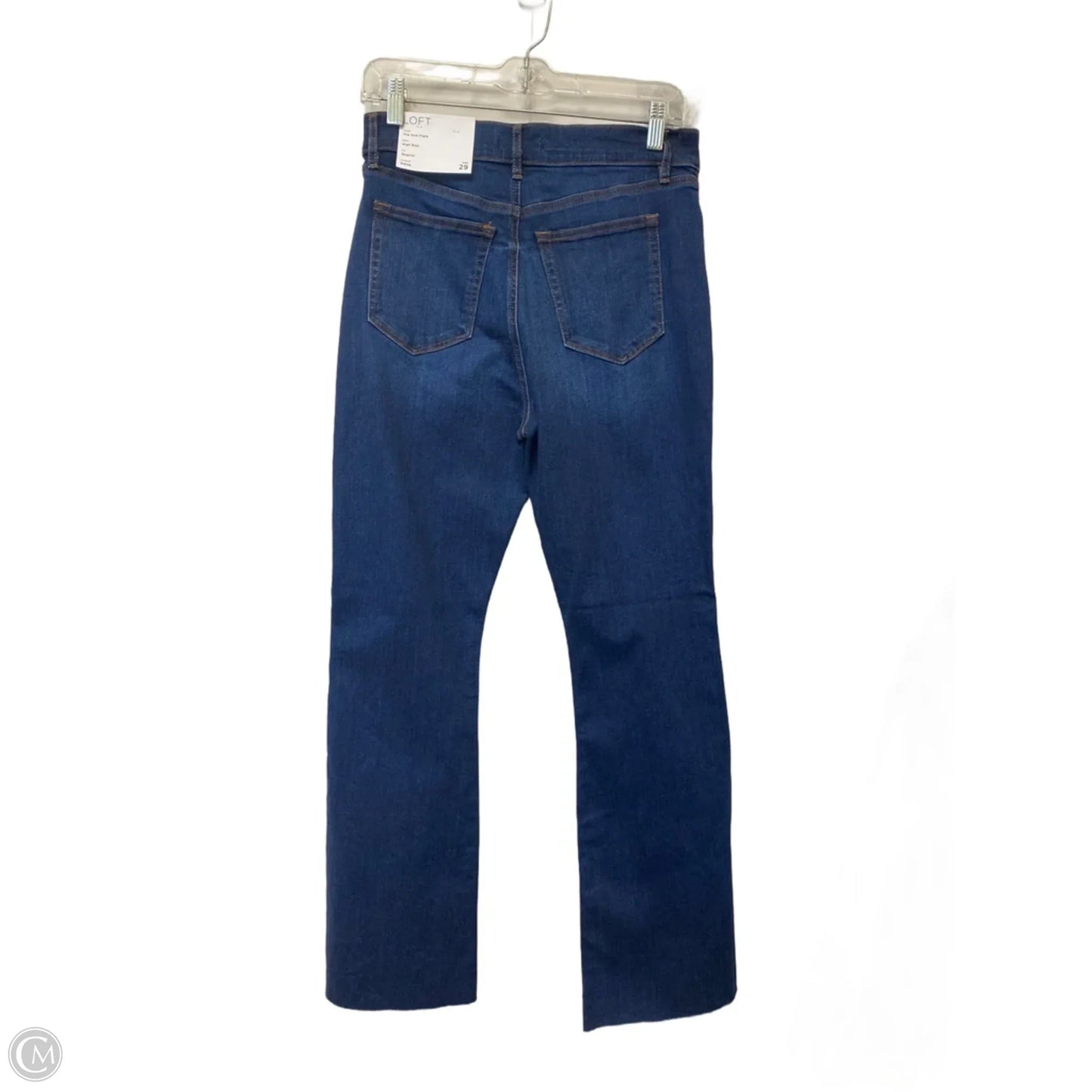 Jeans Flared By Loft In Blue Denim, Size: 8