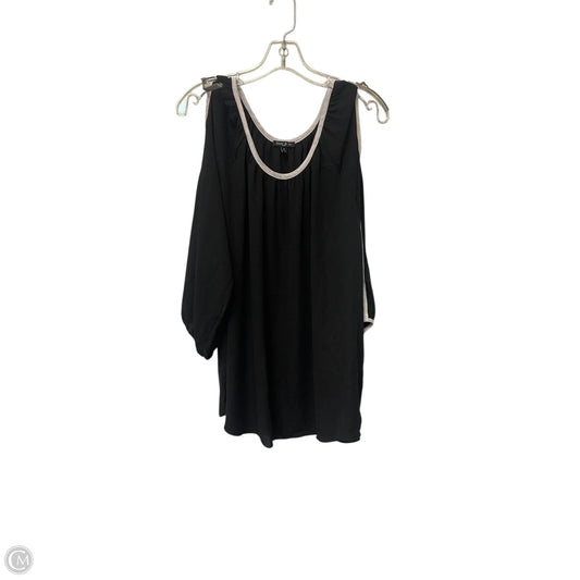Top Long Sleeve Basic By Sami & Jo In Black, Size: 1x