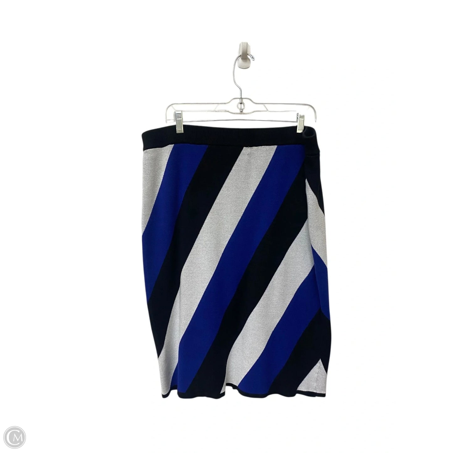 Skirt Midi By New York And Co In Striped Pattern, Size: Xl
