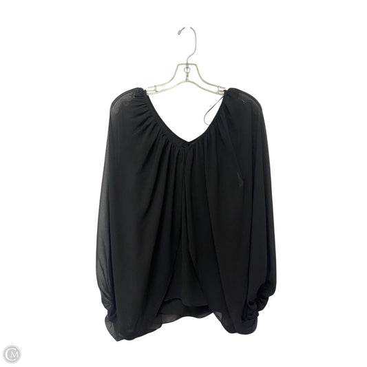 Top Long Sleeve By Vince Camuto In Black, Size: 1x