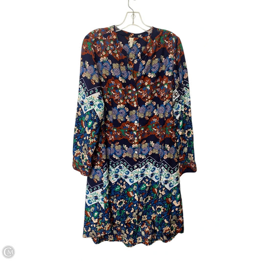 Dress Casual Midi By Clothes Mentor In Floral Print, Size: 1x