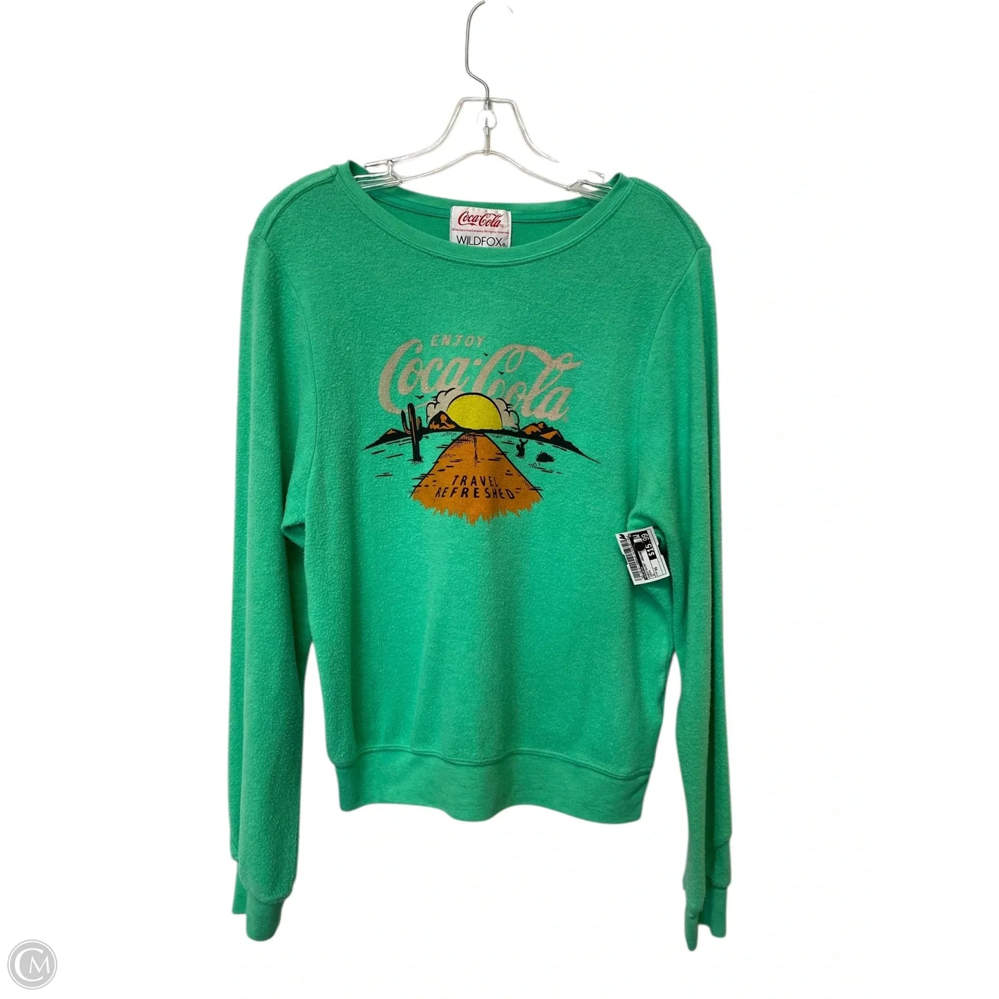 Sweatshirt Crewneck By Wildfox In Green, Size: Xs