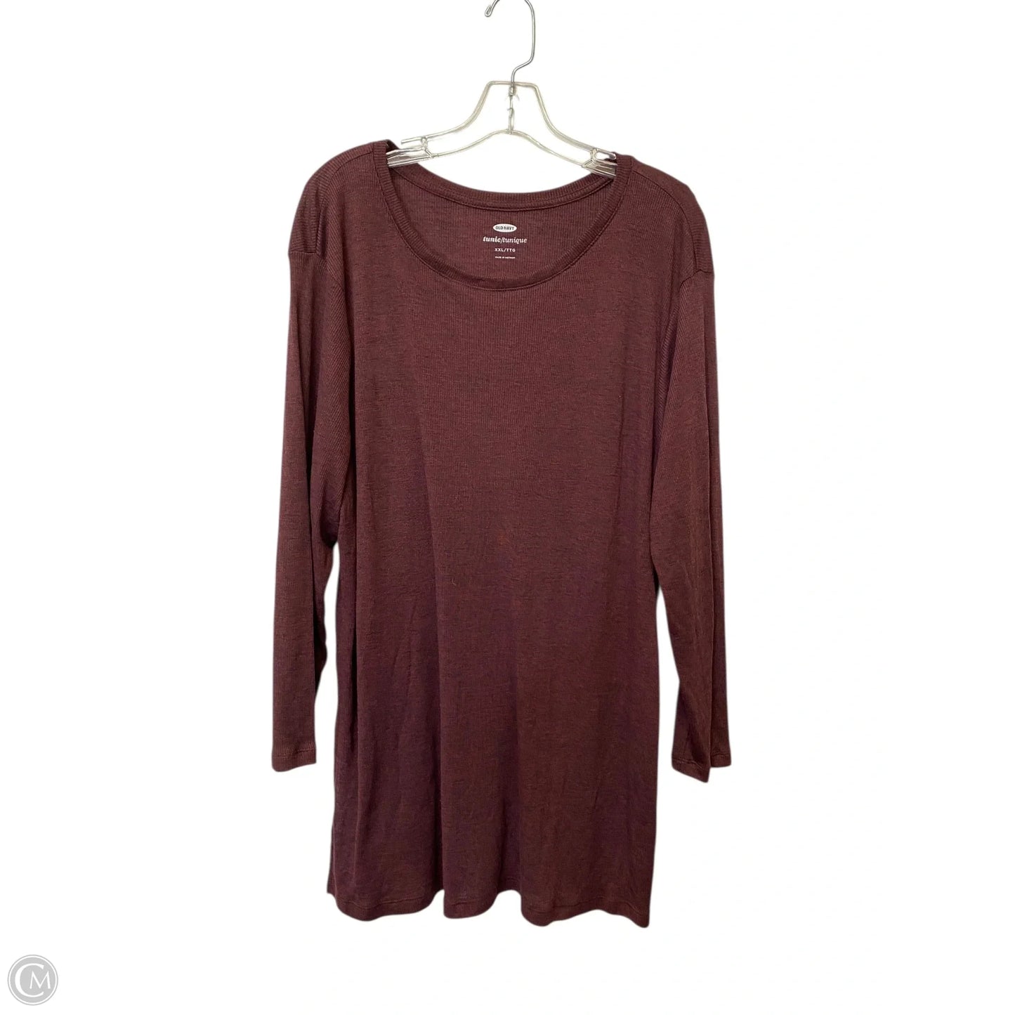 Tunic Long Sleeve By Old Navy In Maroon, Size: Xxl