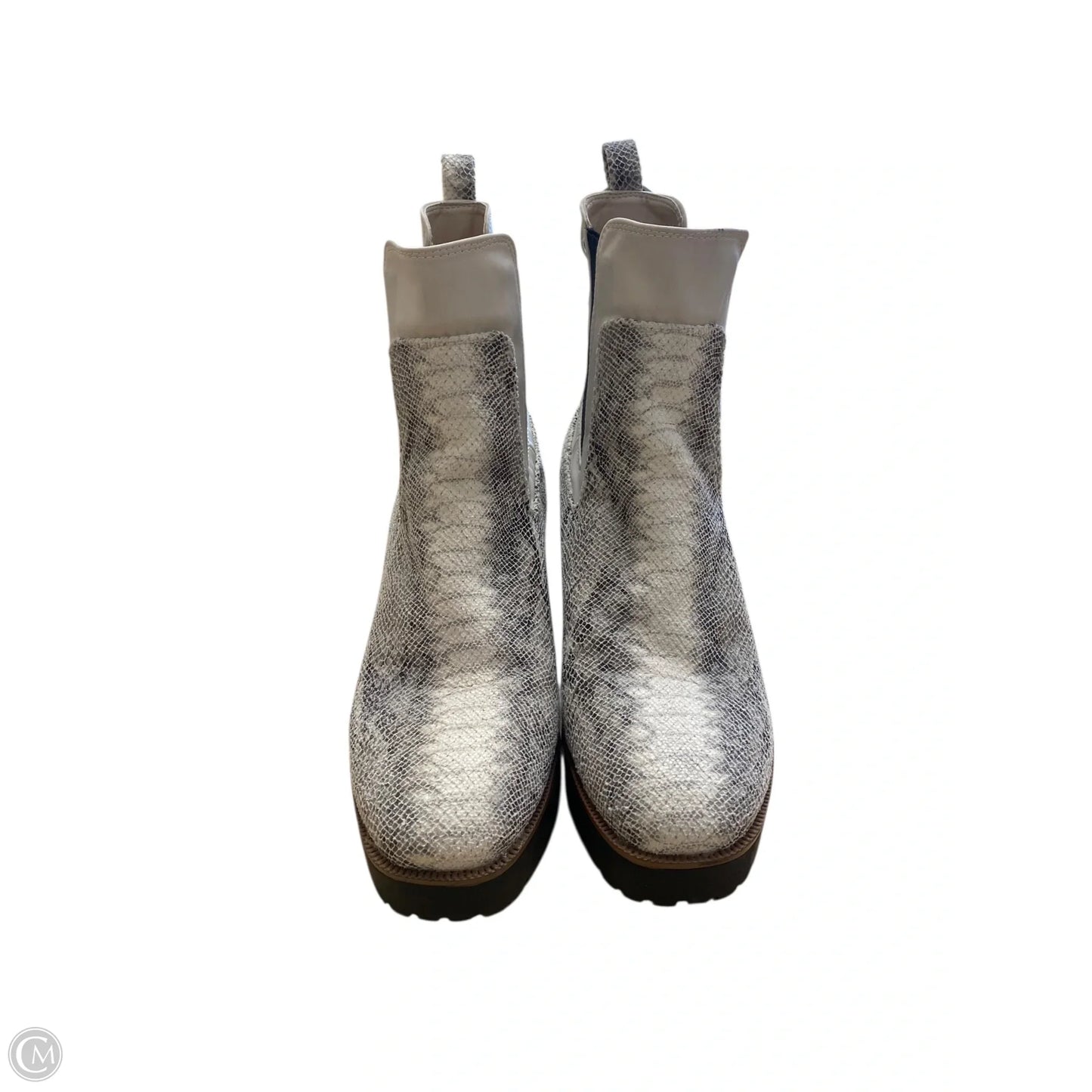 Boots Ankle Heels By Chinese Laundry In Snakeskin Print, Size: 9